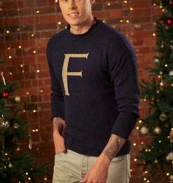 Warner Bros Weasley Knitted Jumpers 'F' Weasley Knitted Jumper