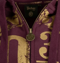 Warner Bros Platform 9 3/4 Zip Hoodie - Burgundy