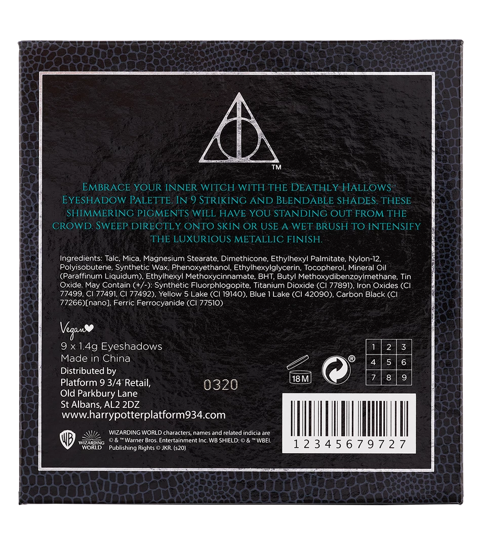 Warner Bros Deathly Hallows Eyeshadow Palette