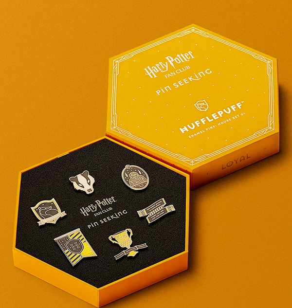 Warner Bros Second Edition Hufflepuff Enamel Pins Set Best Sellers
