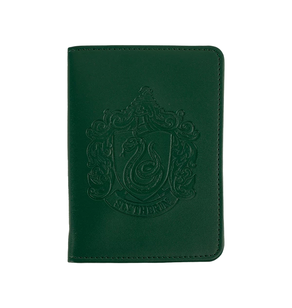 Warner Bros Slytherin Embossed Crest Passport Holder
