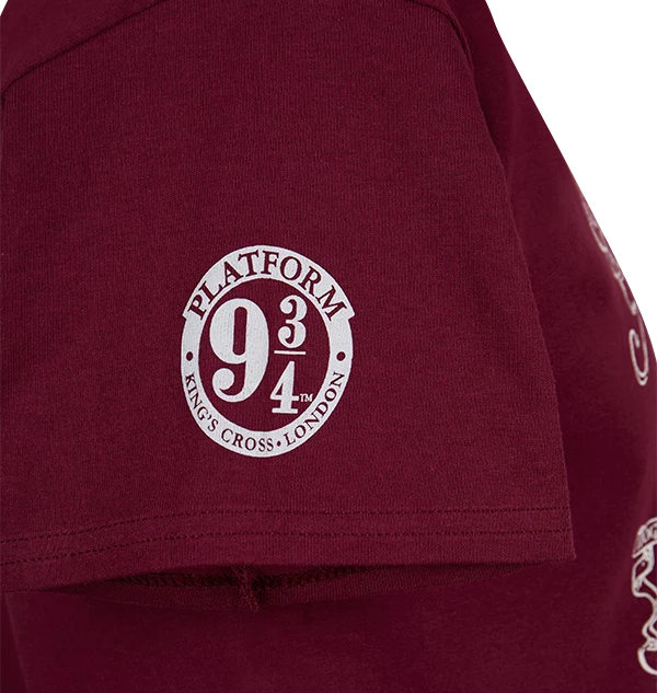 Warner Bros The Marauder's Map Burgundy T-Shirt